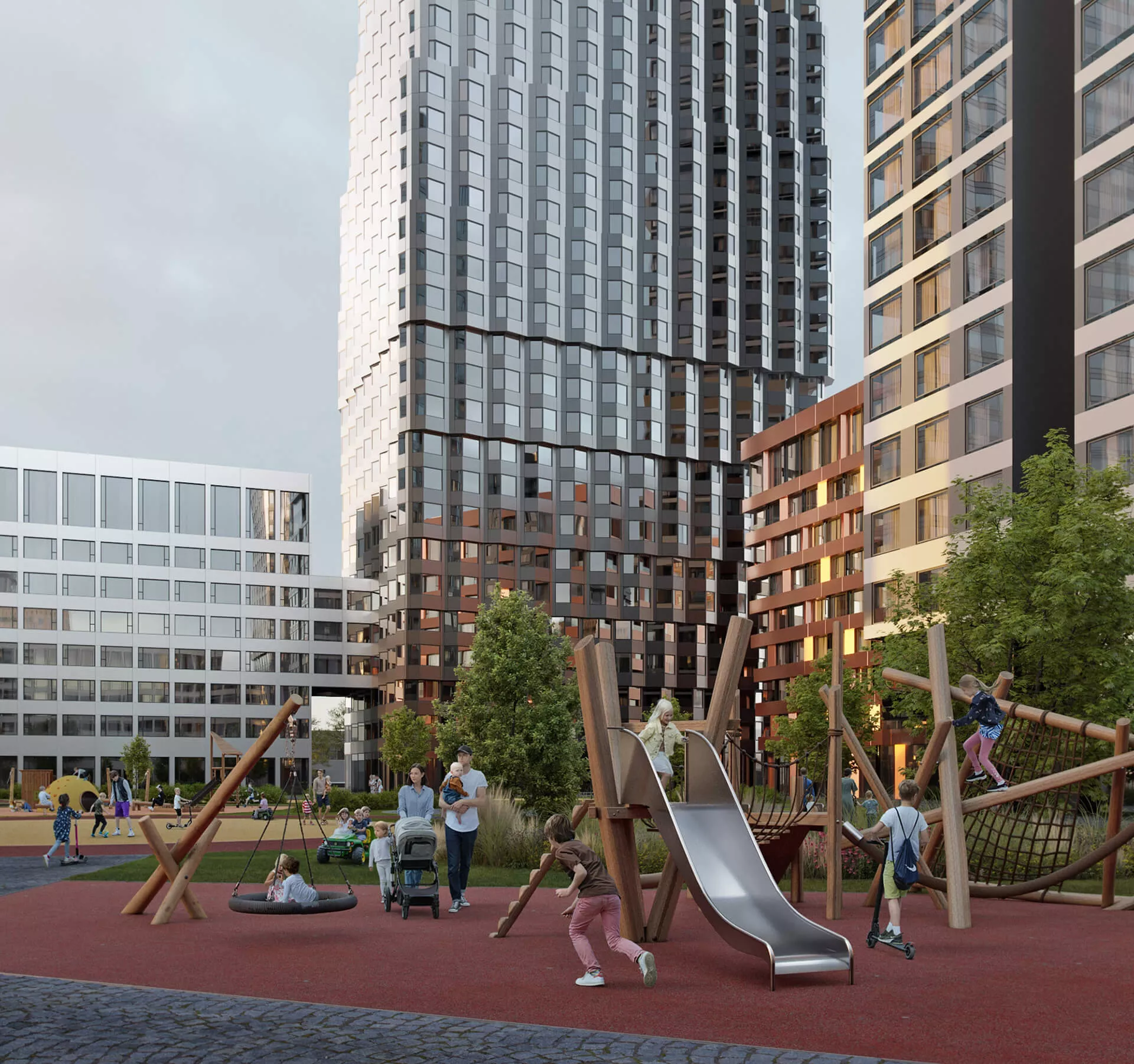 Благоустройство двора от застройщика